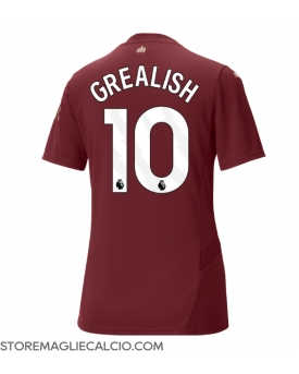 Manchester City Jack Grealish #10 Maglia Gara Terza Repliche 2024-25 Donna Maniche Corte